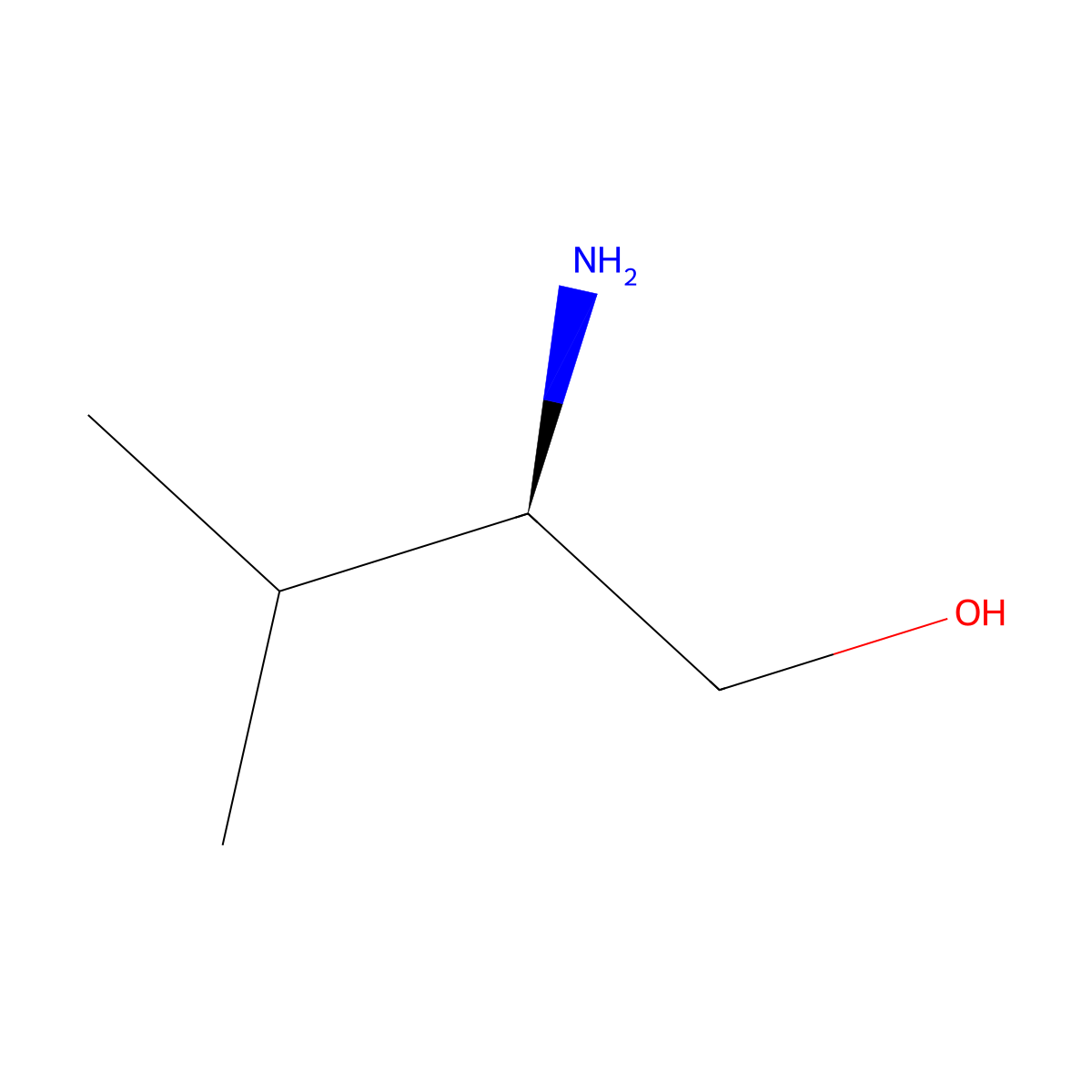 D-Valinol molecular structure, CAS 4276-09-9