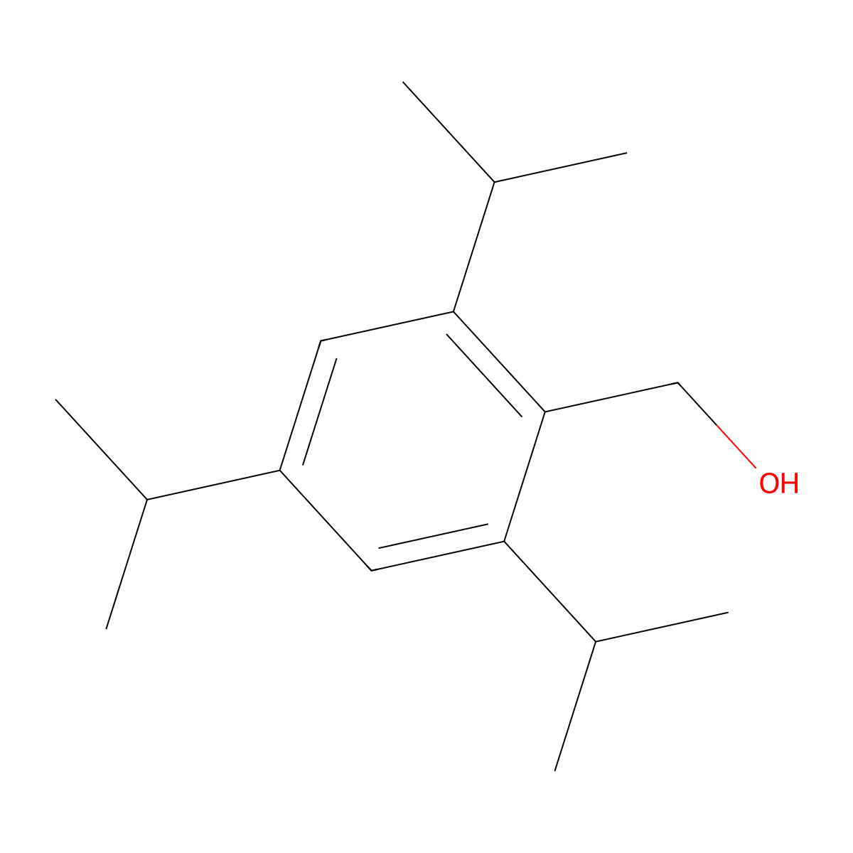 (2,4,6-Triisopropylphenyl)methanol molecular structure, CAS 4276-88-4