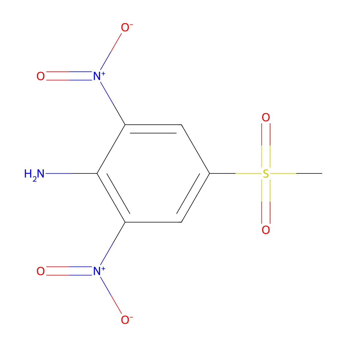 4-Methylsulfonyl-2,6-dinitroaniline molecular structure, CAS 42760-39-4