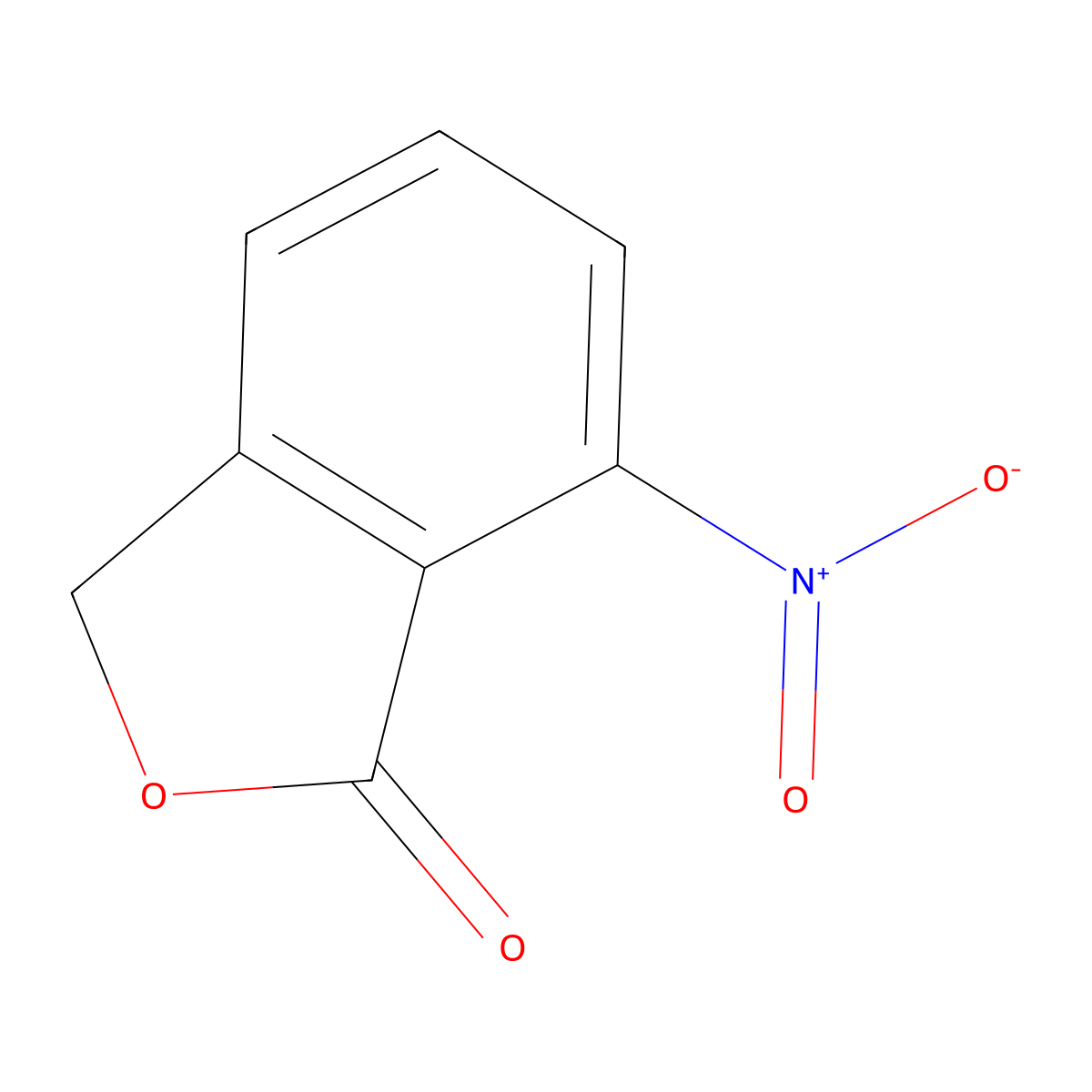 7-Nitroisobenzofuran-1(3H)-one molecular structure, CAS 42760-46-3