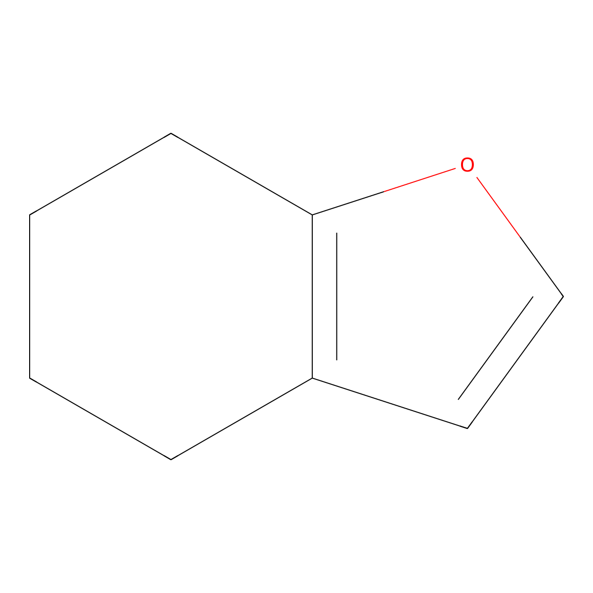 4,5,6,7-Tetrahydro-1-benzofuran molecular structure, CAS 42768-88-7
