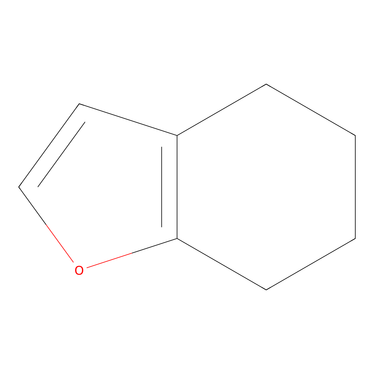 4,5,6,7-Tetrahydro-1-benzofuran molecular structure, CAS 42768-88-7