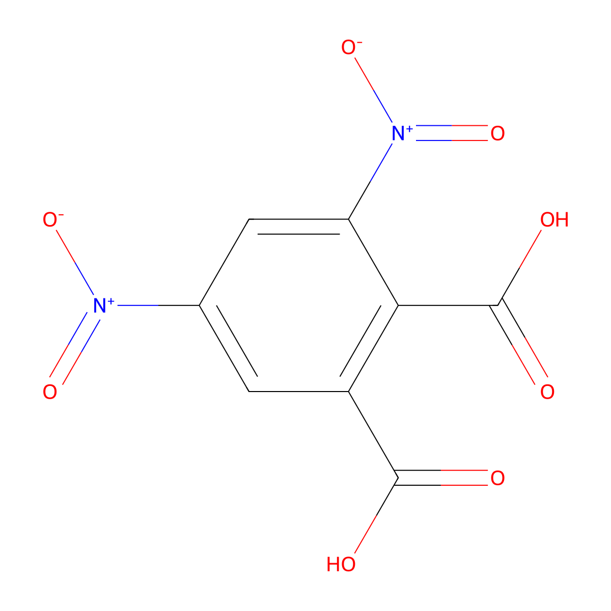 3,5-Dinitrophthalic acid molecular structure, CAS 4277-02-5