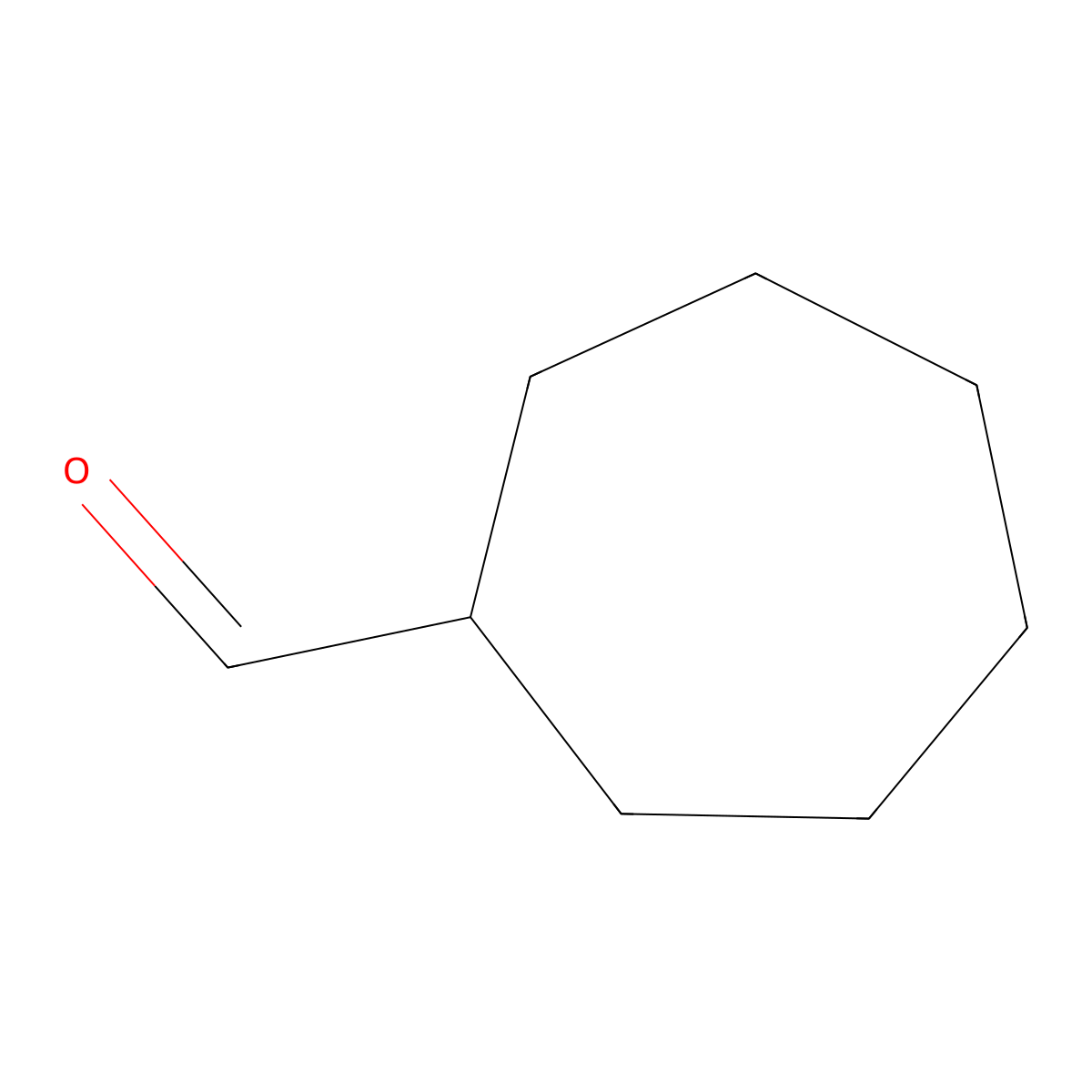 Formylcycloheptane molecular structure, CAS 4277-29-6