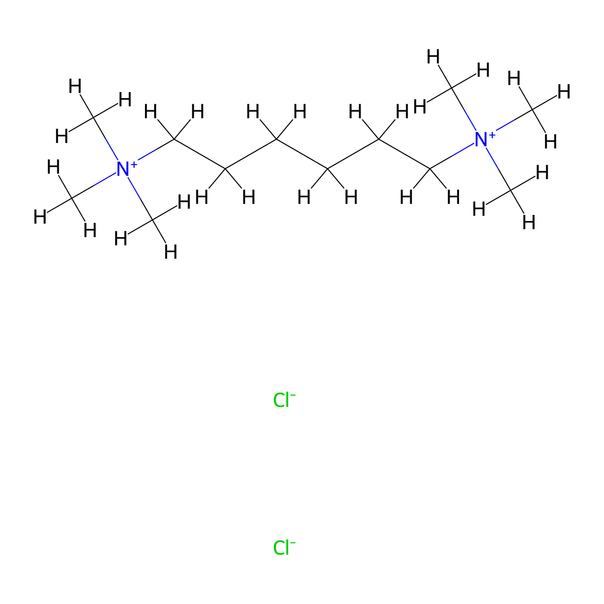 Hexamethonium Chloride molecular structure, CAS 4277-80-9