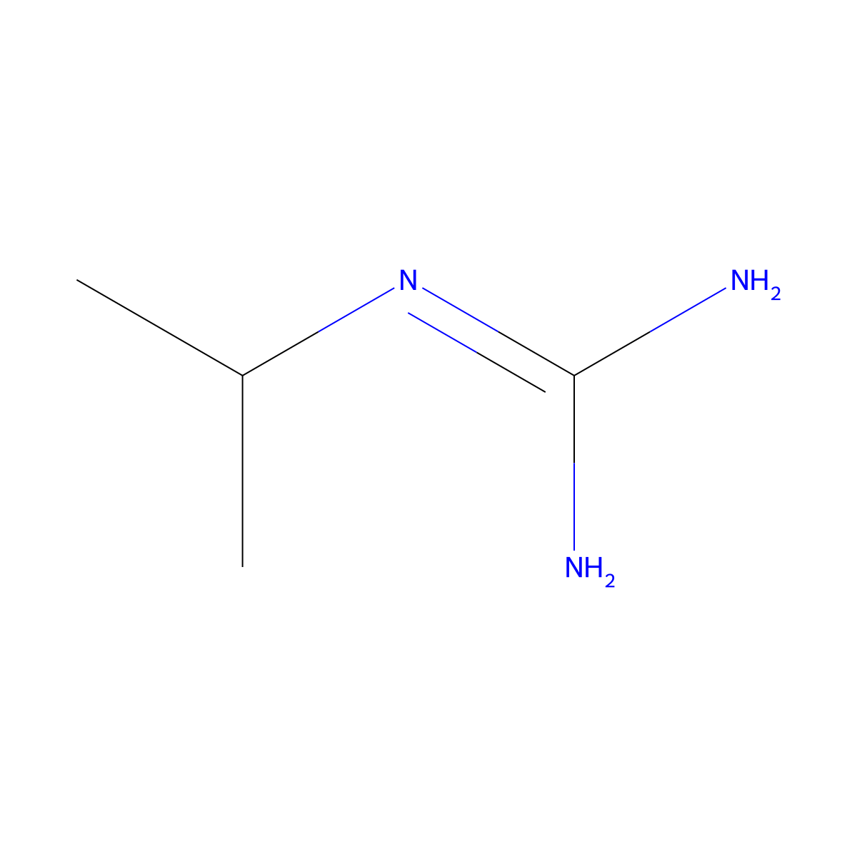1-Isopropylguanidine molecular structure, CAS 42771-39-1