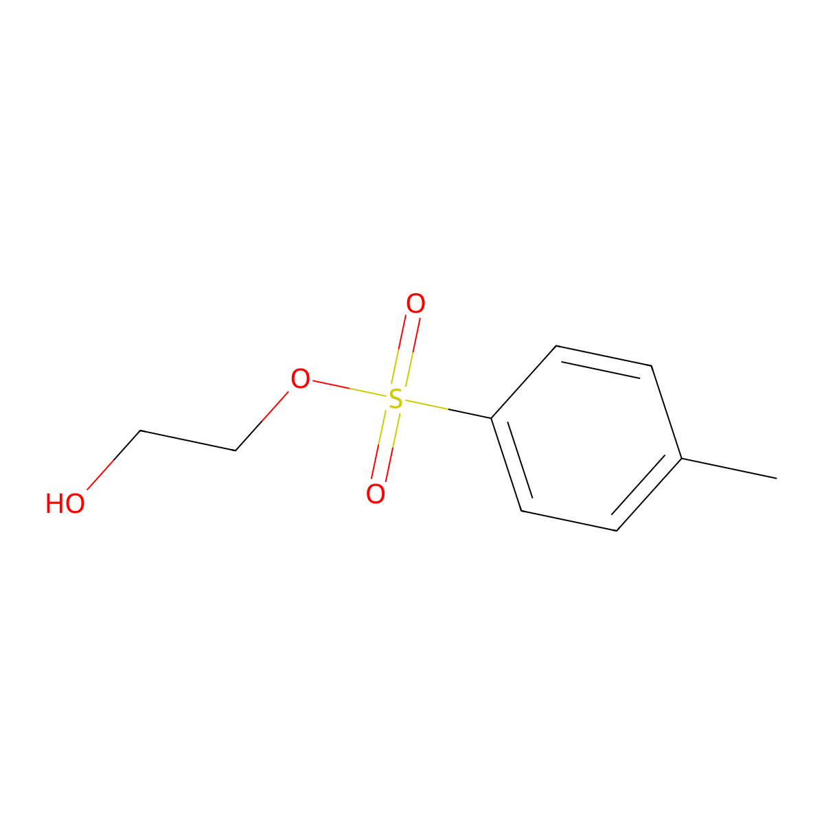 2-((4-Methylbenzenesulfonyl)oxy)ethan-1-ol molecular structure, CAS 42772-85-0