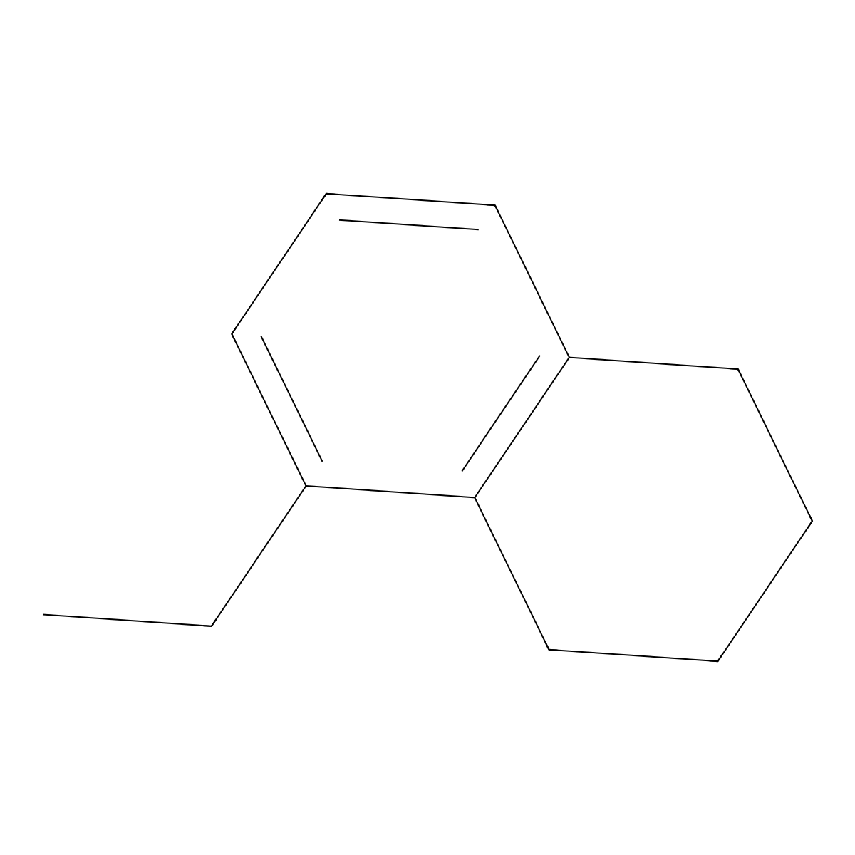 Naphthalene, 5-ethyl-1,2,3,4-tetrahydro- molecular structure, CAS 42775-75-7