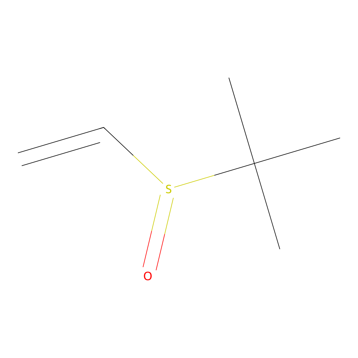 2-Ethenylsulfinyl-2-methylpropane molecular structure, CAS 42779-15-7