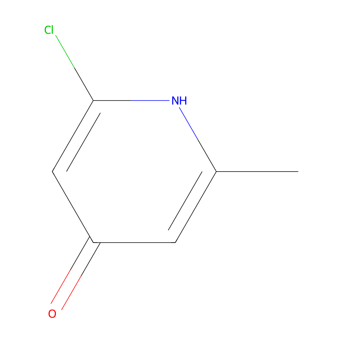 2-Chloro-6-methylpyridin-4-ol molecular structure, CAS 42779-75-9