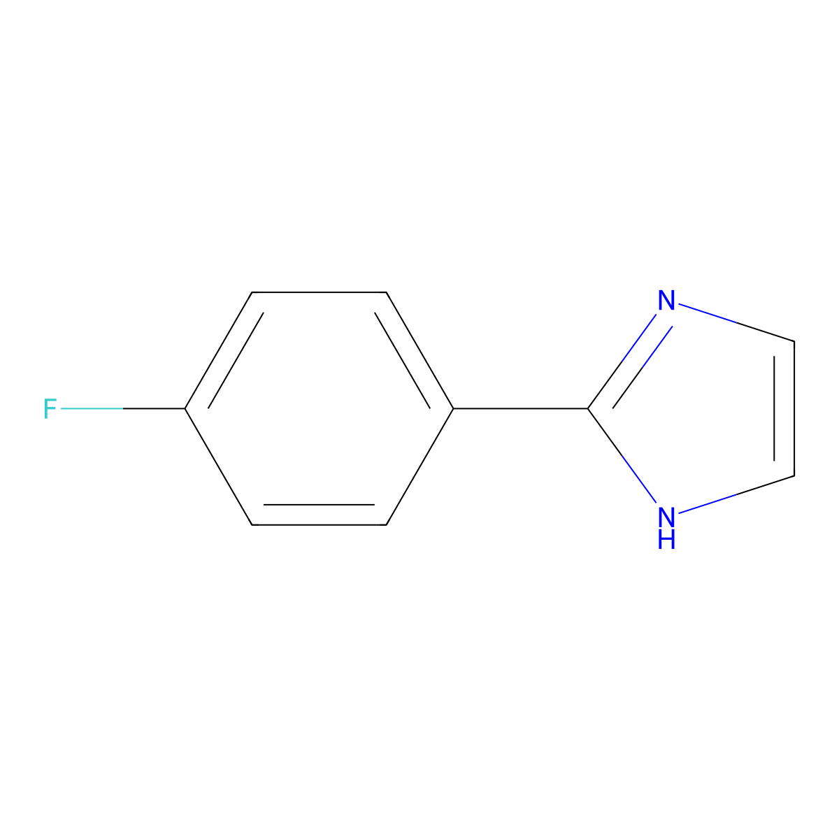 2-(4-Fluoro-Phenyl)-1H-Imidazole molecular structure, CAS 4278-08-4