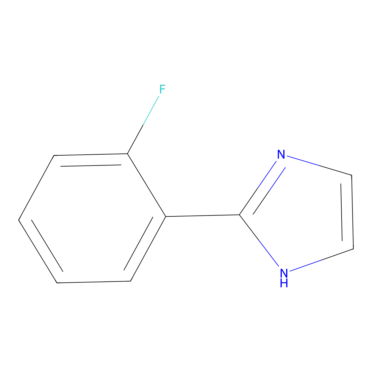 2-(2-fluorophenyl)-1H-imidazole molecular structure, CAS 4278-10-8