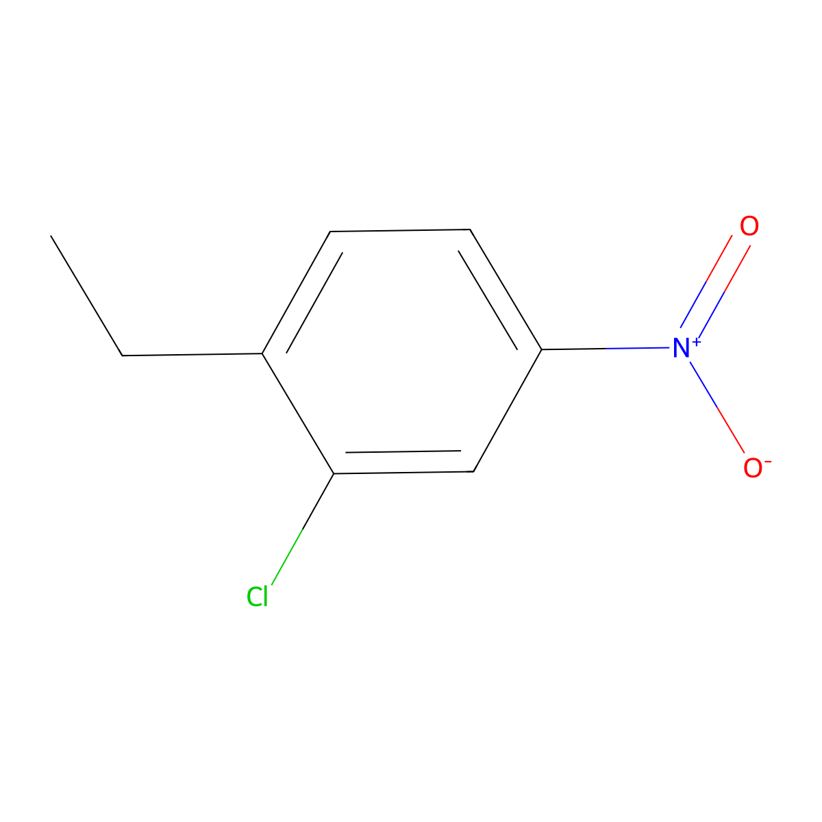 1-Chloro-2-ethyl-5-nitrobenzene molecular structure, CAS 42782-54-7