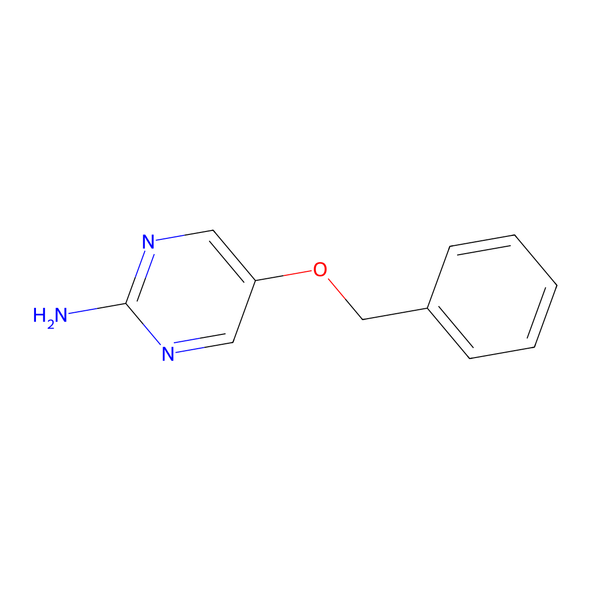 5-(Benzyloxy)pyrimidin-2-amine molecular structure, CAS 42783-58-4