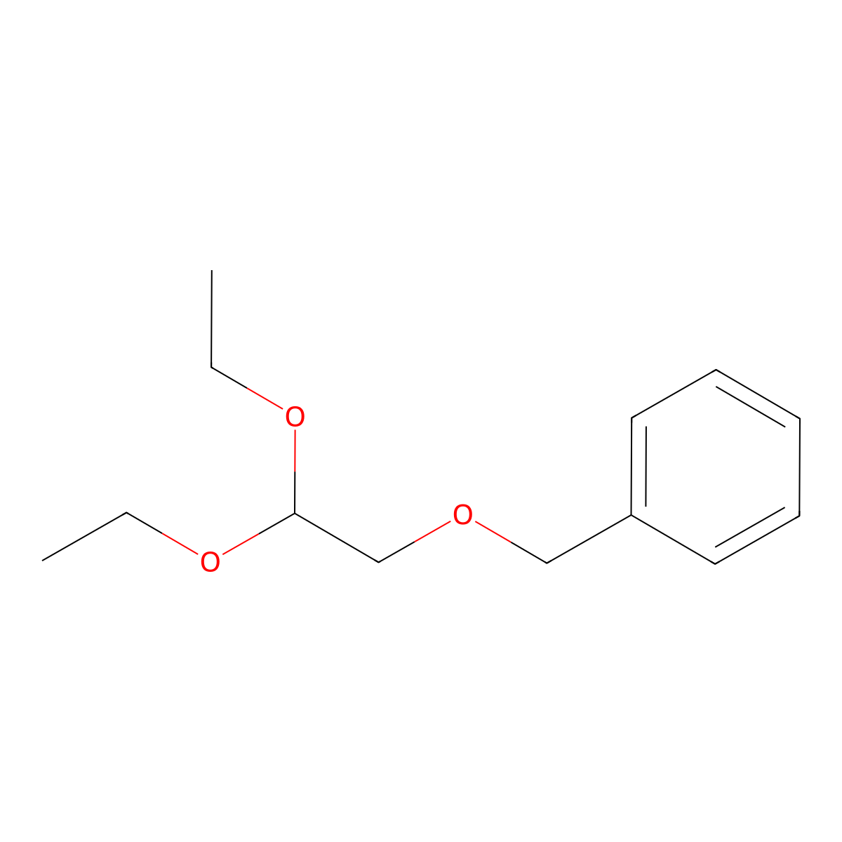 Benzyloxyacetaldehyde diethyl acetal molecular structure, CAS 42783-78-8