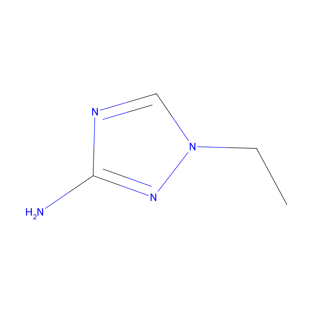 1H-1,2,4-Triazol-3-amine, 1-ethyl- molecular structure, CAS 42786-04-9