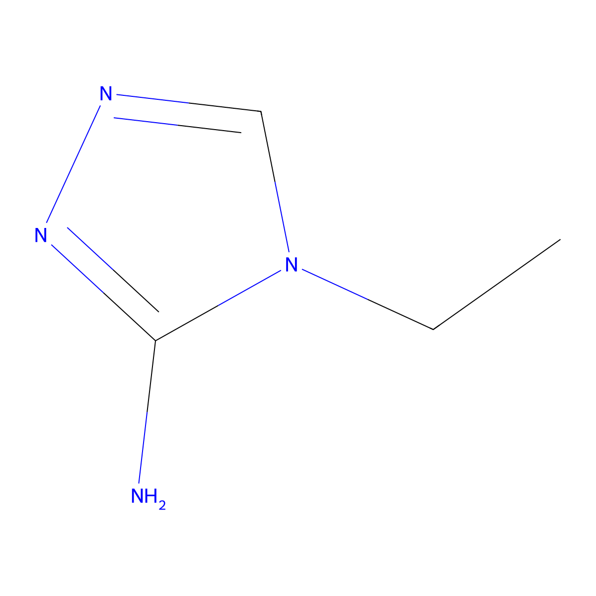 4-Ethyl-4H-1,2,4-triazol-3-amine molecular structure, CAS 42786-06-1