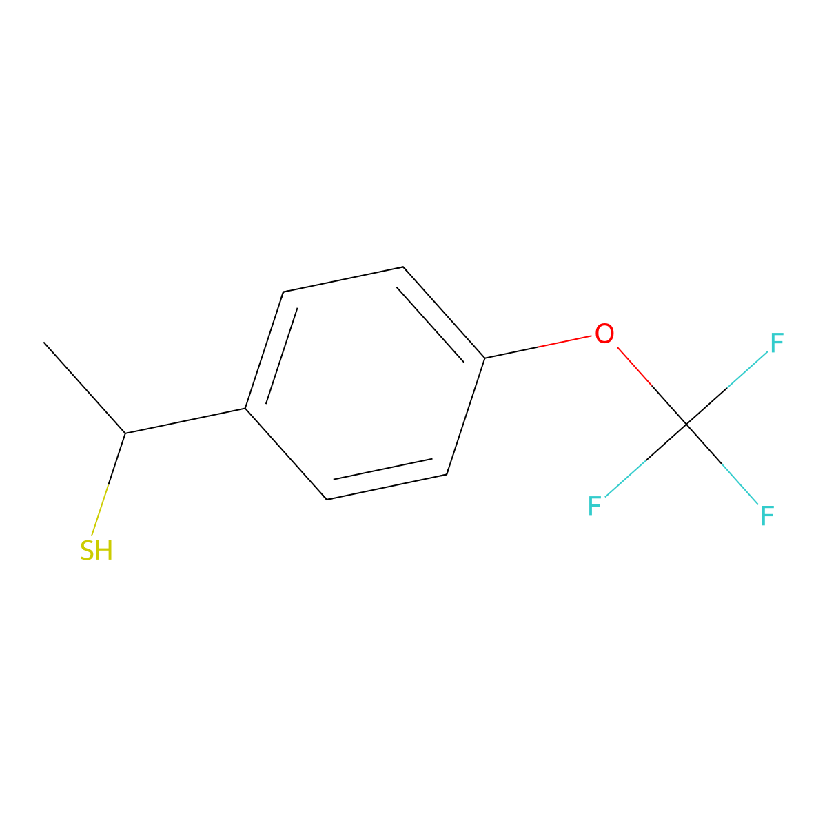 1-[4-(Trifluoromethoxy)phenyl]ethane-1-thiol molecular structure, CAS 427876-87-7