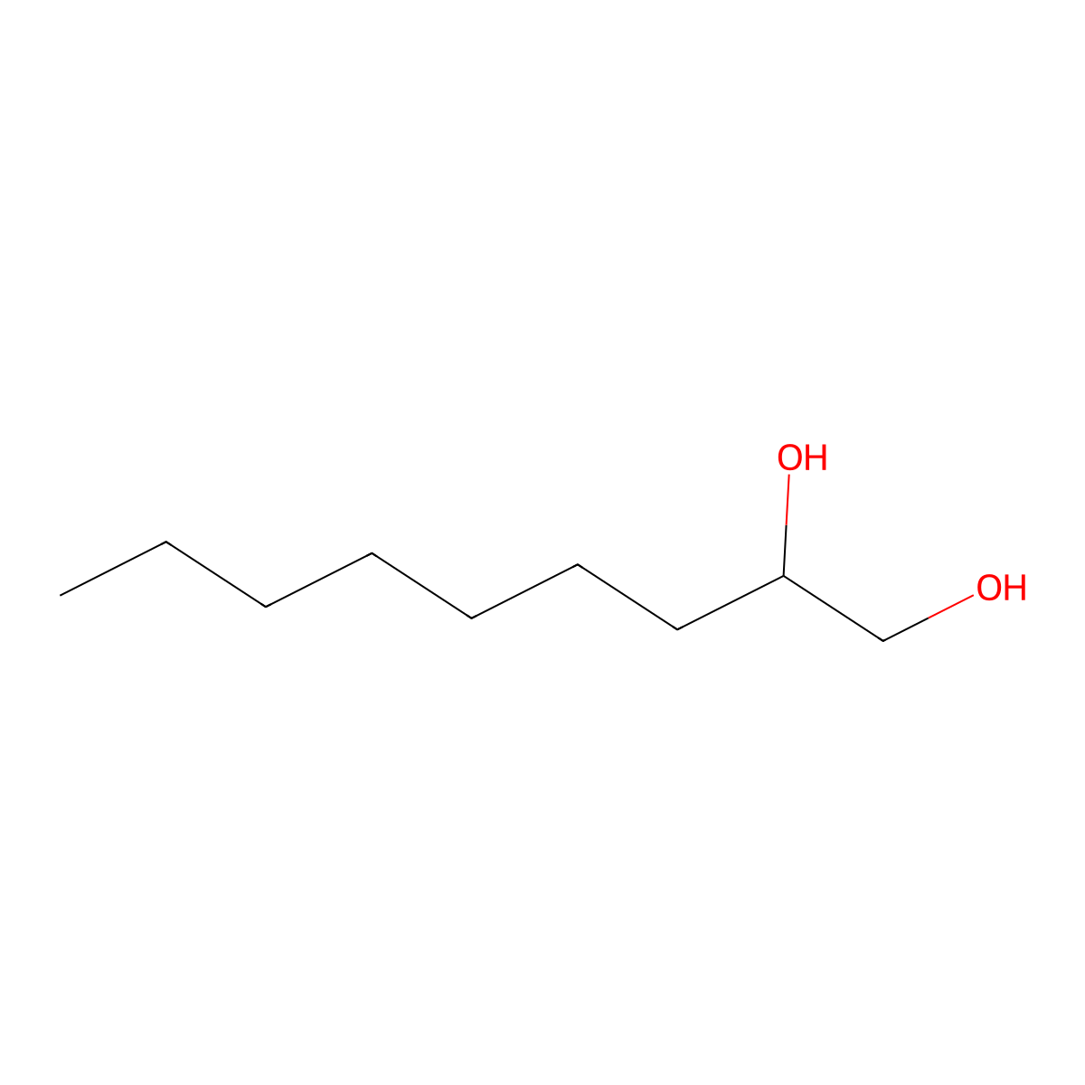 1,2-Nonanediol molecular structure, CAS 42789-13-9