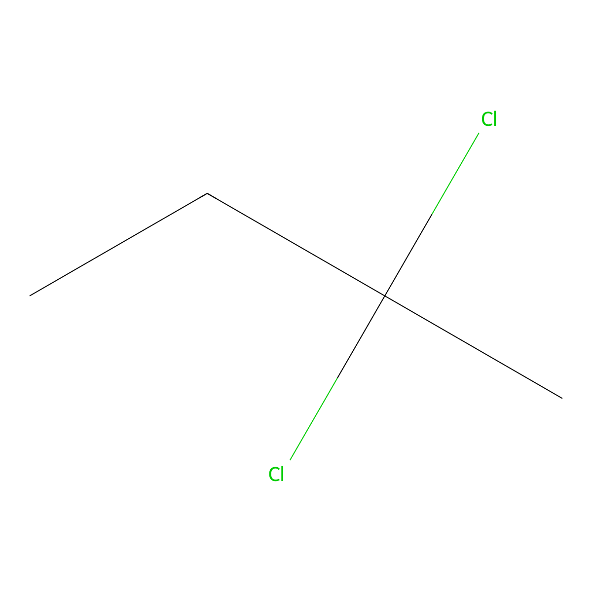 2,2-Dichlorobutane molecular structure, CAS 4279-22-5