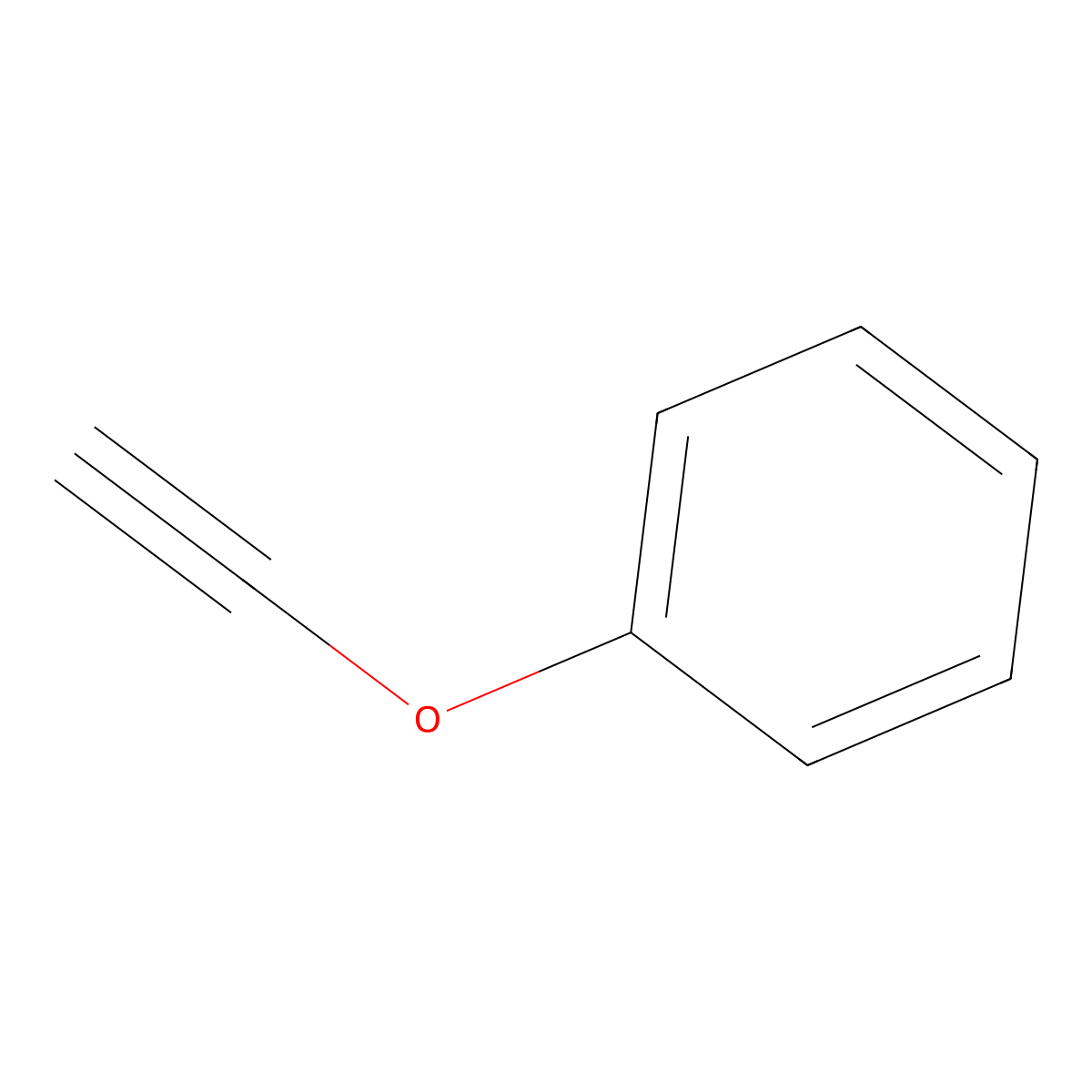 Ethynyloxybenzene molecular structure, CAS 4279-76-9