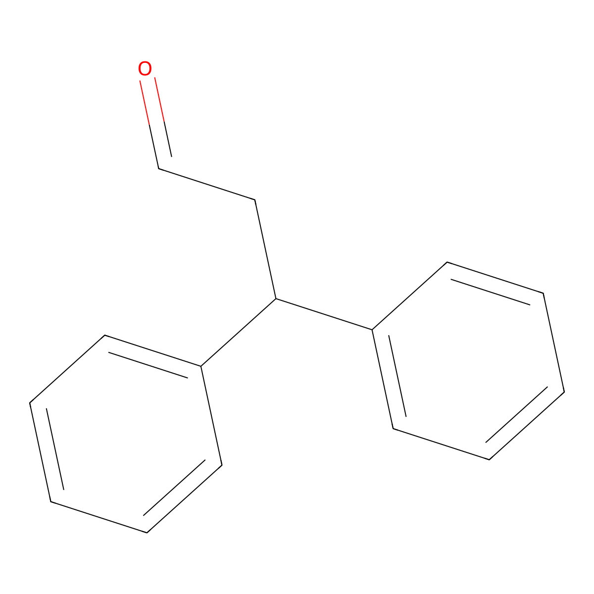 3,3-Diphenylpropanal molecular structure, CAS 4279-81-6