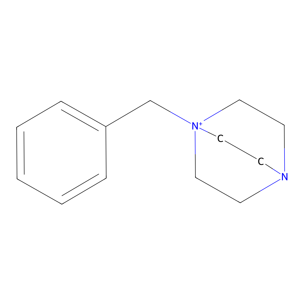 1-Benzyl-4-aza-1-azoniabicyclo[2.2.2]octane molecular structure, CAS 42790-42-1