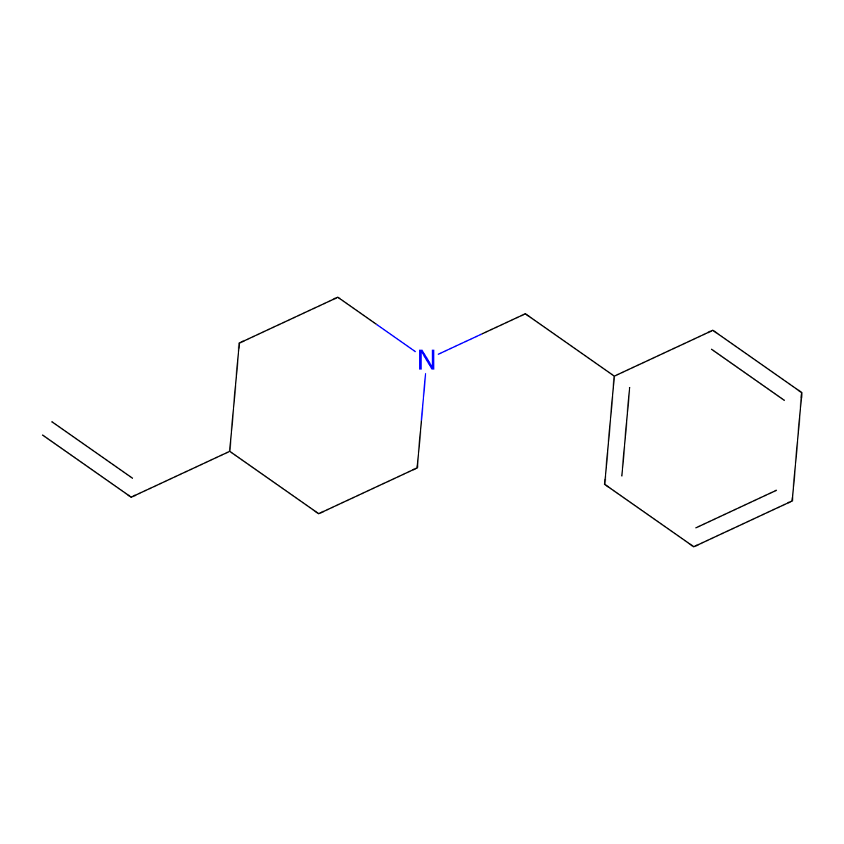1-Benzyl-4-vinylpiperidine molecular structure, CAS 42790-44-3