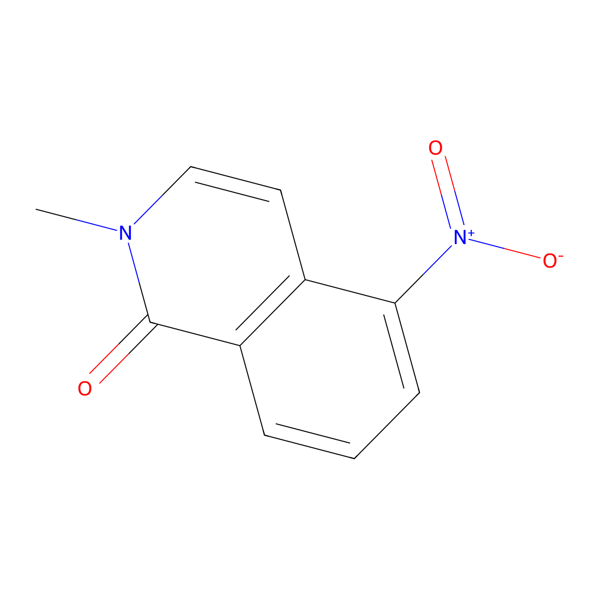 2-Methyl-5-nitro-2H-isoquinolin-1-one molecular structure, CAS 42792-96-1