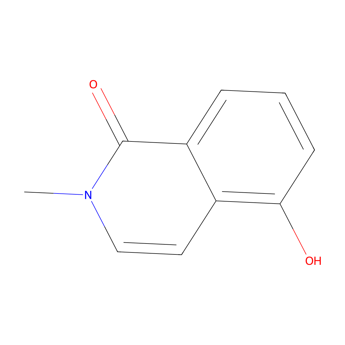 5-hydroxy-2-methylisoquinolin-1(2H)-one molecular structure, CAS 42792-98-3