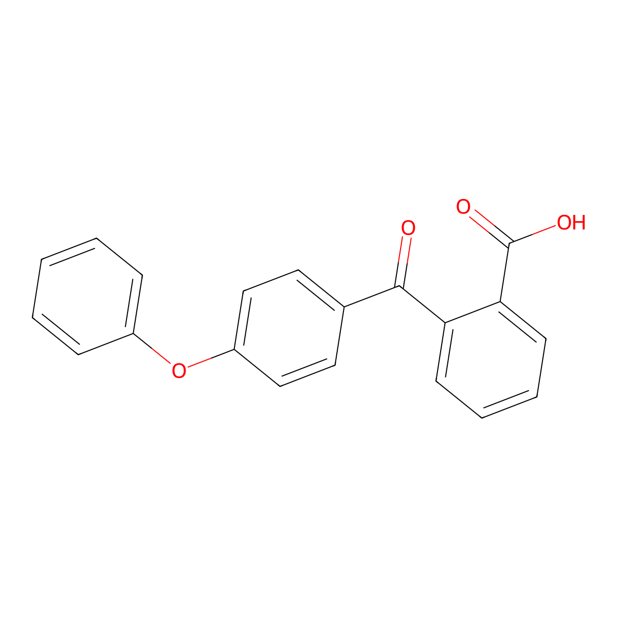 2-(4-Phenoxybenzoyl)benzoic acid molecular structure, CAS 42797-21-7