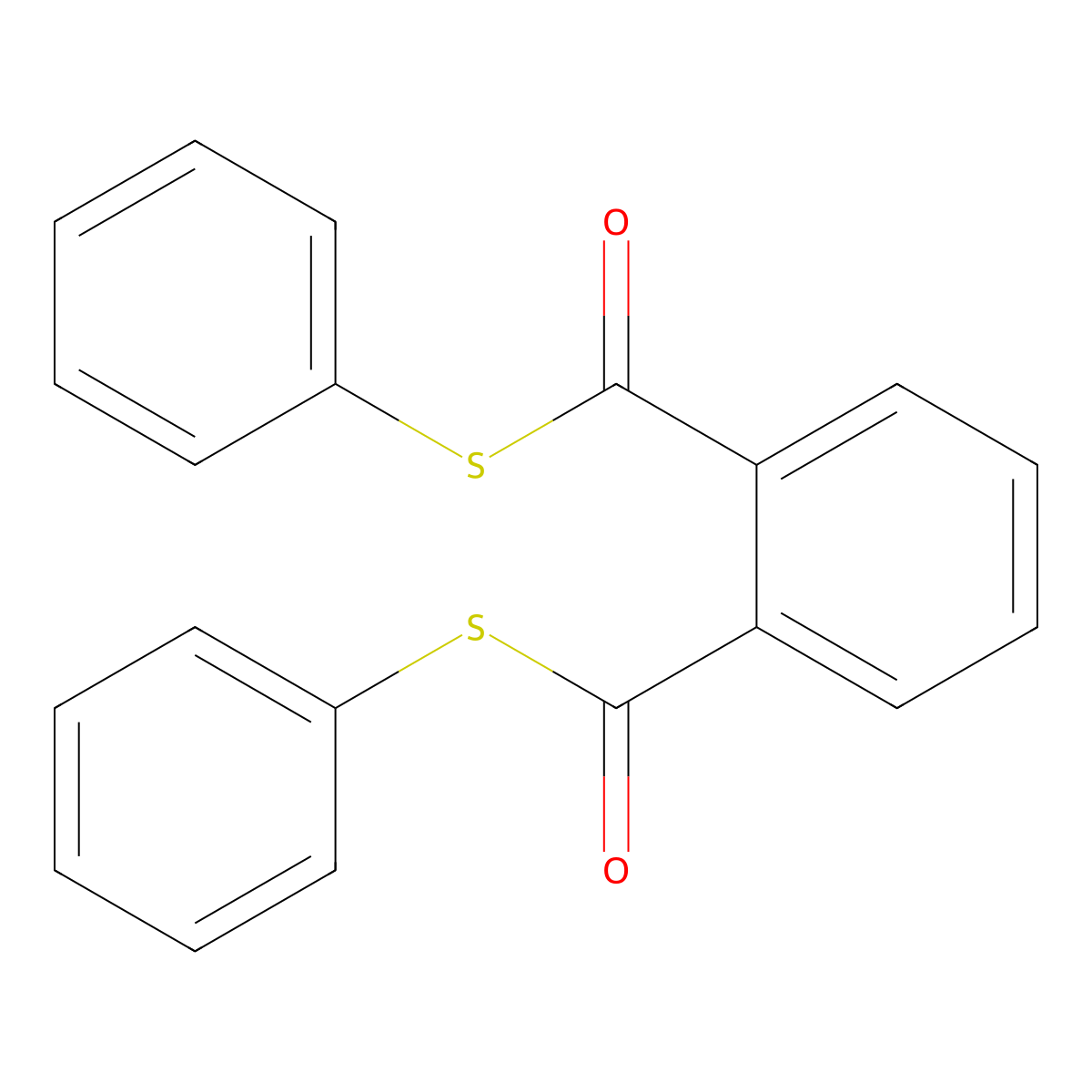 1,2-Benzenedicarbothioic acid, s,s-diphenyl ester molecular structure, CAS 42797-33-1