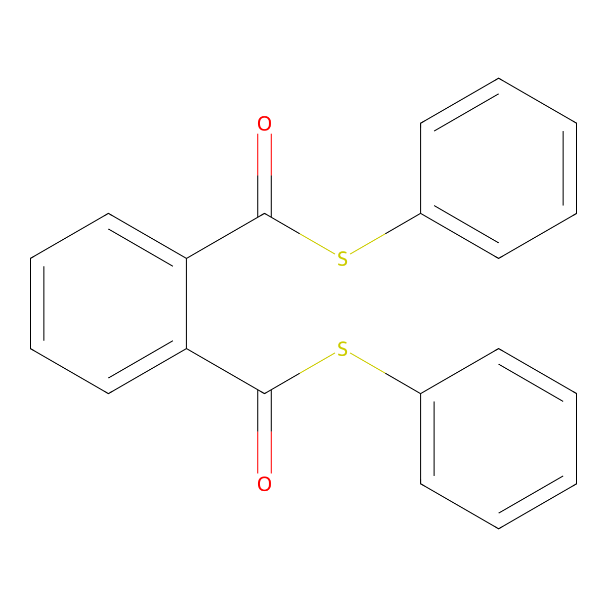 1,2-Benzenedicarbothioic acid, s,s-diphenyl ester molecular structure, CAS 42797-33-1