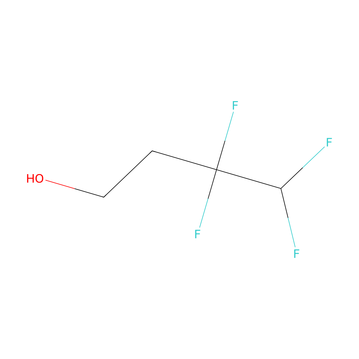 3,3,4,4-Tetrafluoro-1-butanol molecular structure, CAS 428-90-0