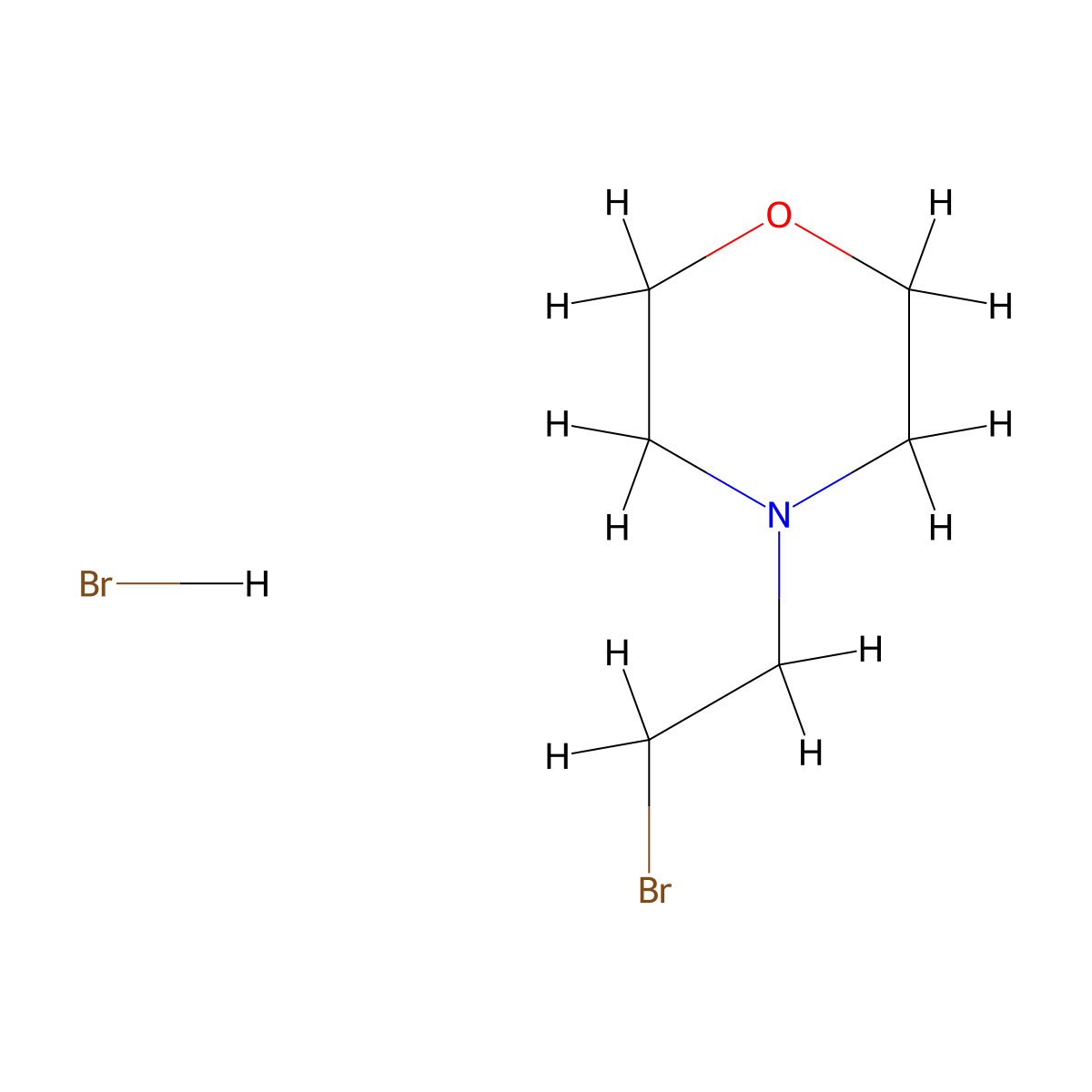 4-(2-Bromoethyl)morpholine hydrobromide molecular structure, CAS 42802-94-8
