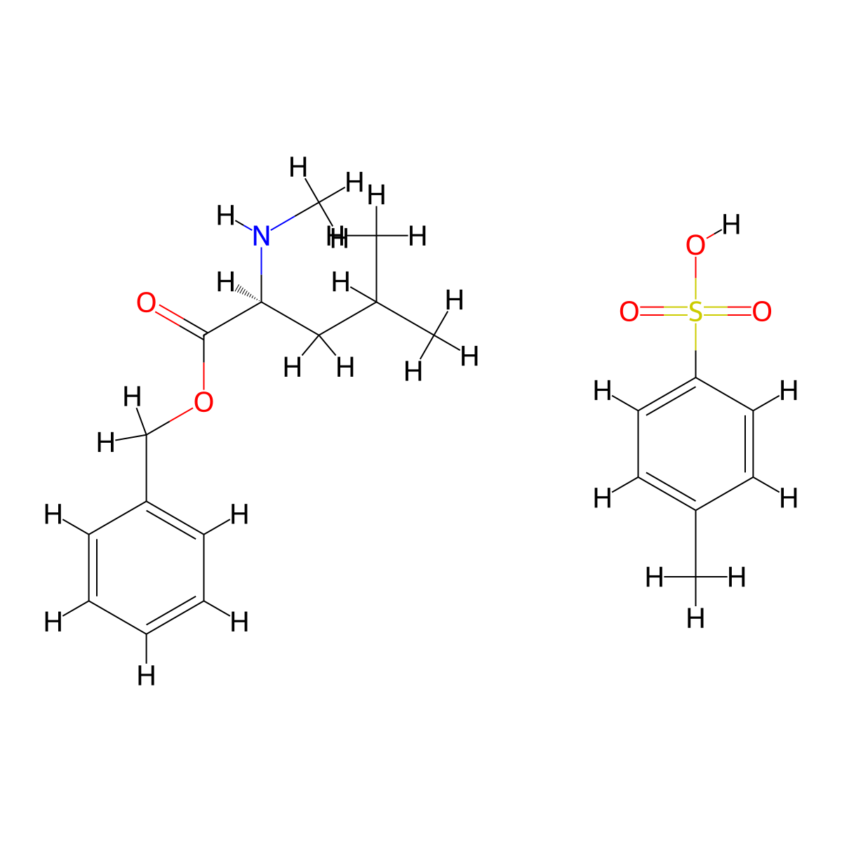 H-N-Me-Leu-Obzl.TosOH molecular structure, CAS 42807-66-9