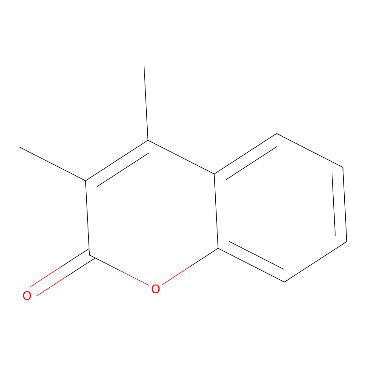 2H-1-Benzopyran-2-one, 3,4-dimethyl- molecular structure, CAS 4281-39-4