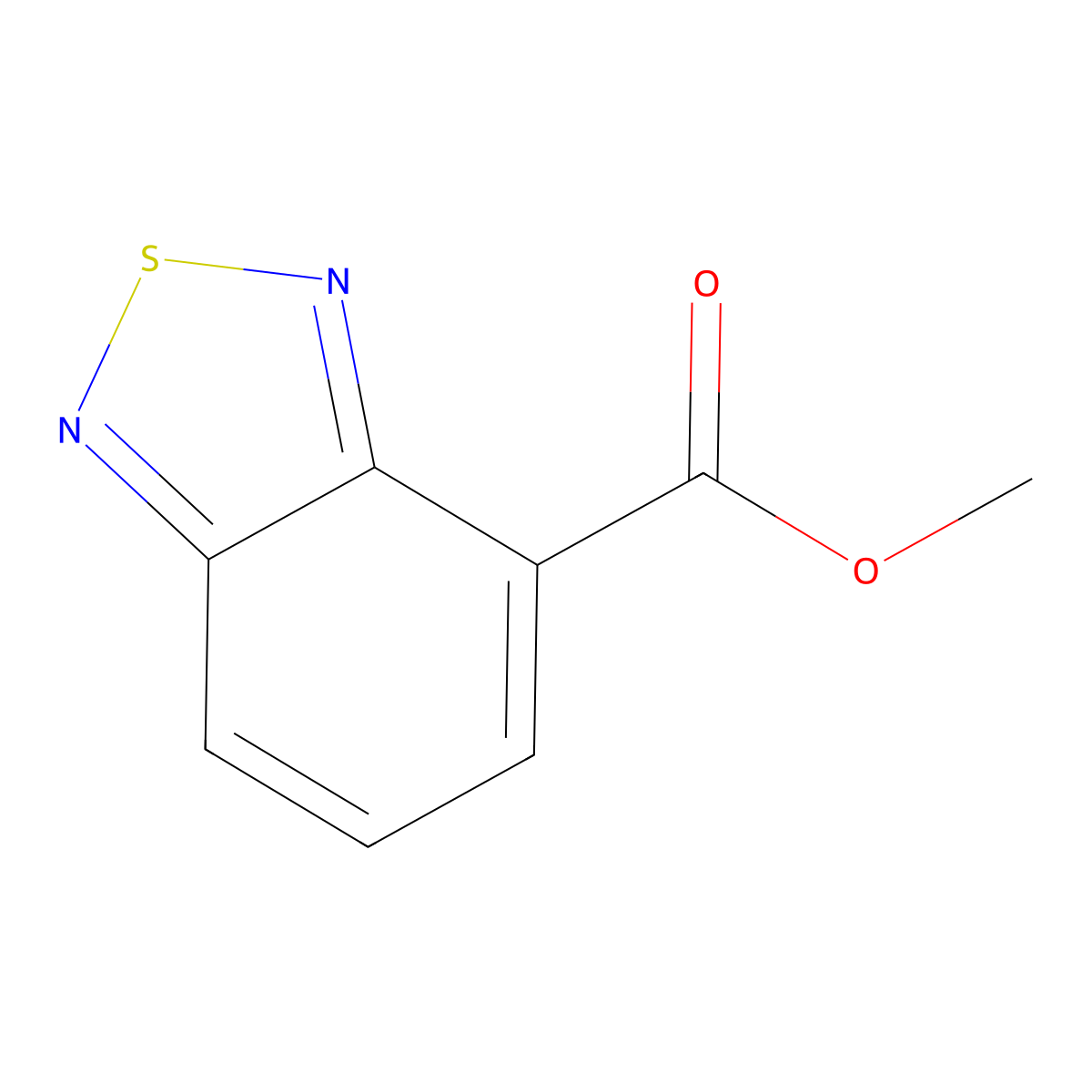 Methyl benzo[c][1,2,5]thiadiazole-4-carboxylate molecular structure, CAS 42816-79-5