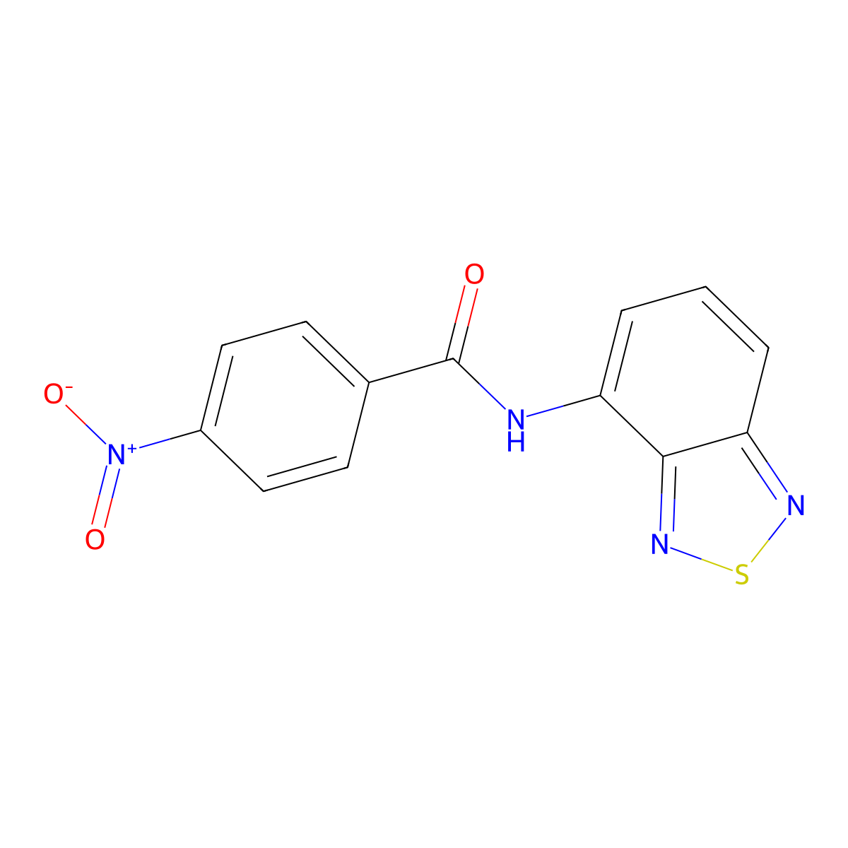 N-(2,1,3-benzothiadiazol-4-yl)-4-nitrobenzamide molecular structure, CAS 42816-80-8