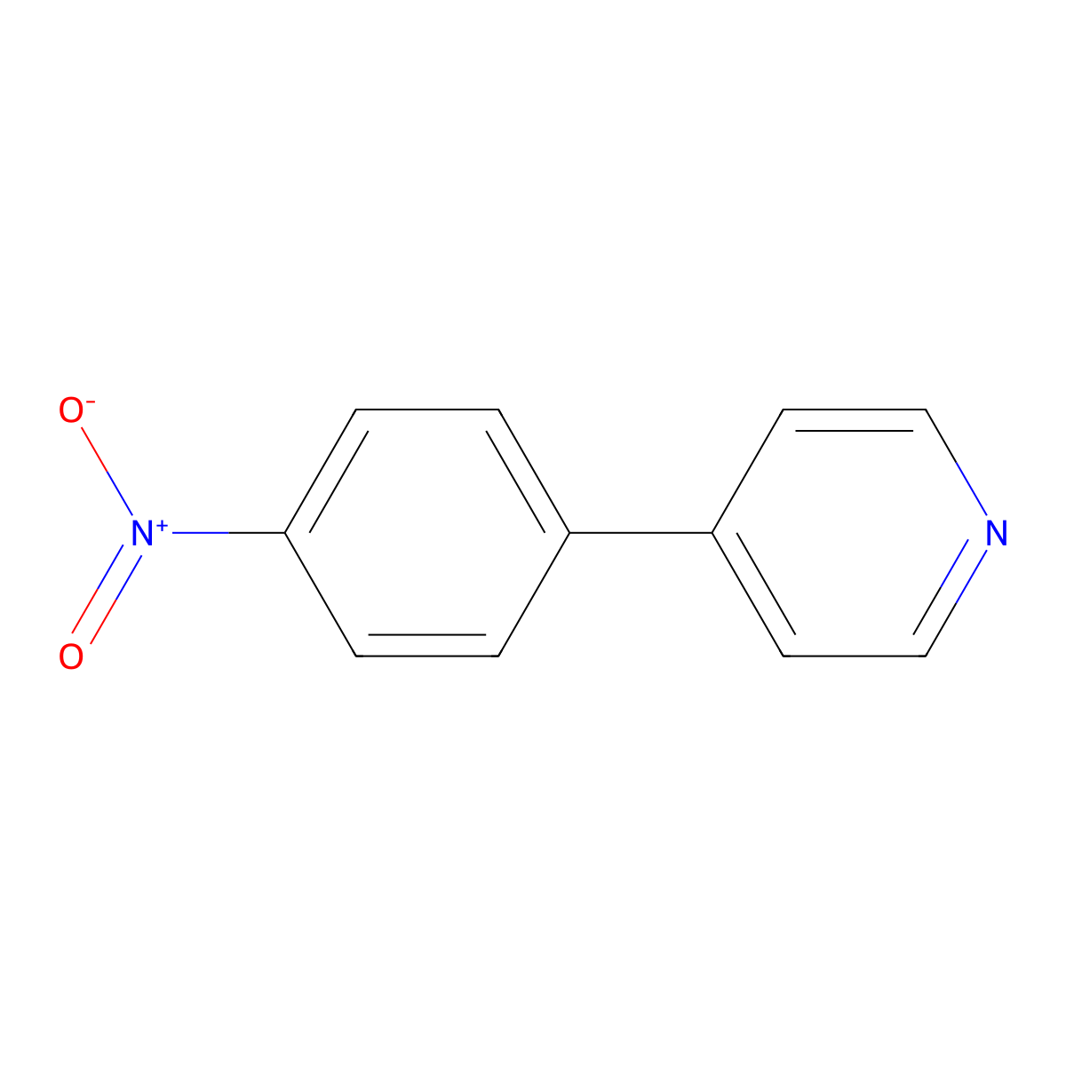 4-(4-Nitrophenyl)pyridine molecular structure, CAS 4282-45-5