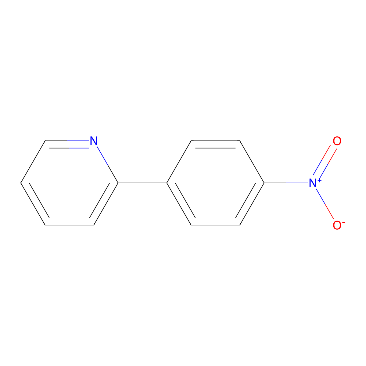 2-(4-Nitrophenyl)pyridine molecular structure, CAS 4282-47-7