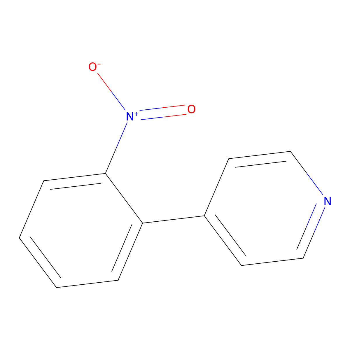 4-(2-Nitrophenyl)pyridine molecular structure, CAS 4282-49-9