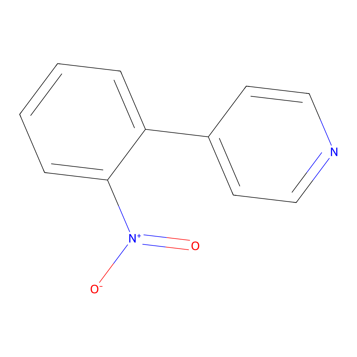 4-(2-Nitrophenyl)pyridine molecular structure, CAS 4282-49-9