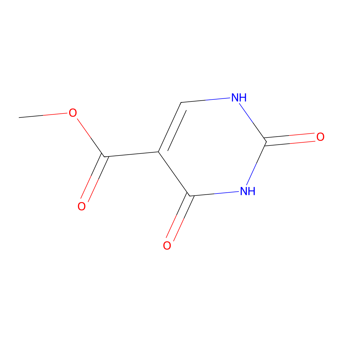 Isoorotic acid methyl ester molecular structure, CAS 42821-92-1