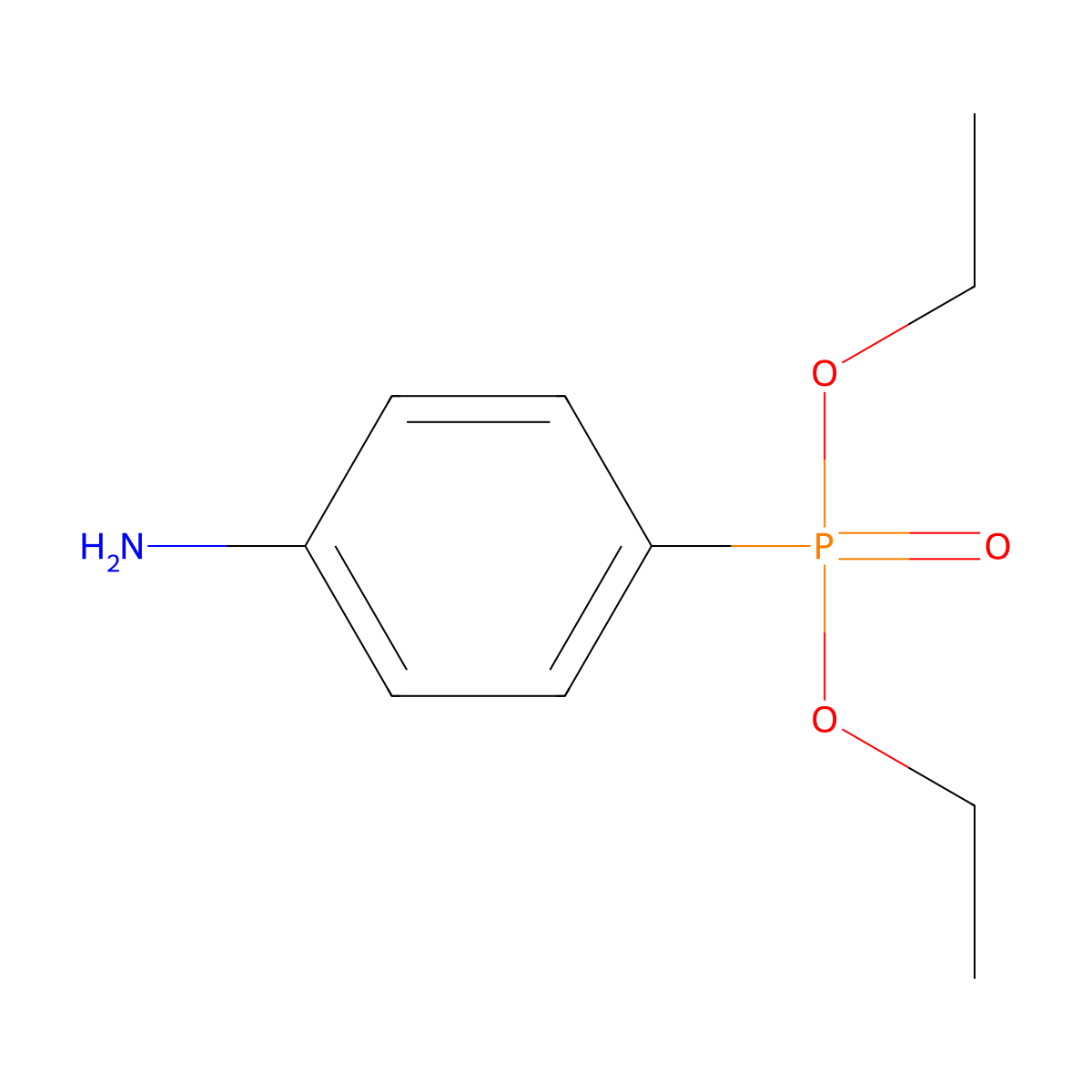 Diethyl (4-aminophenyl)phosphonate molecular structure, CAS 42822-57-1
