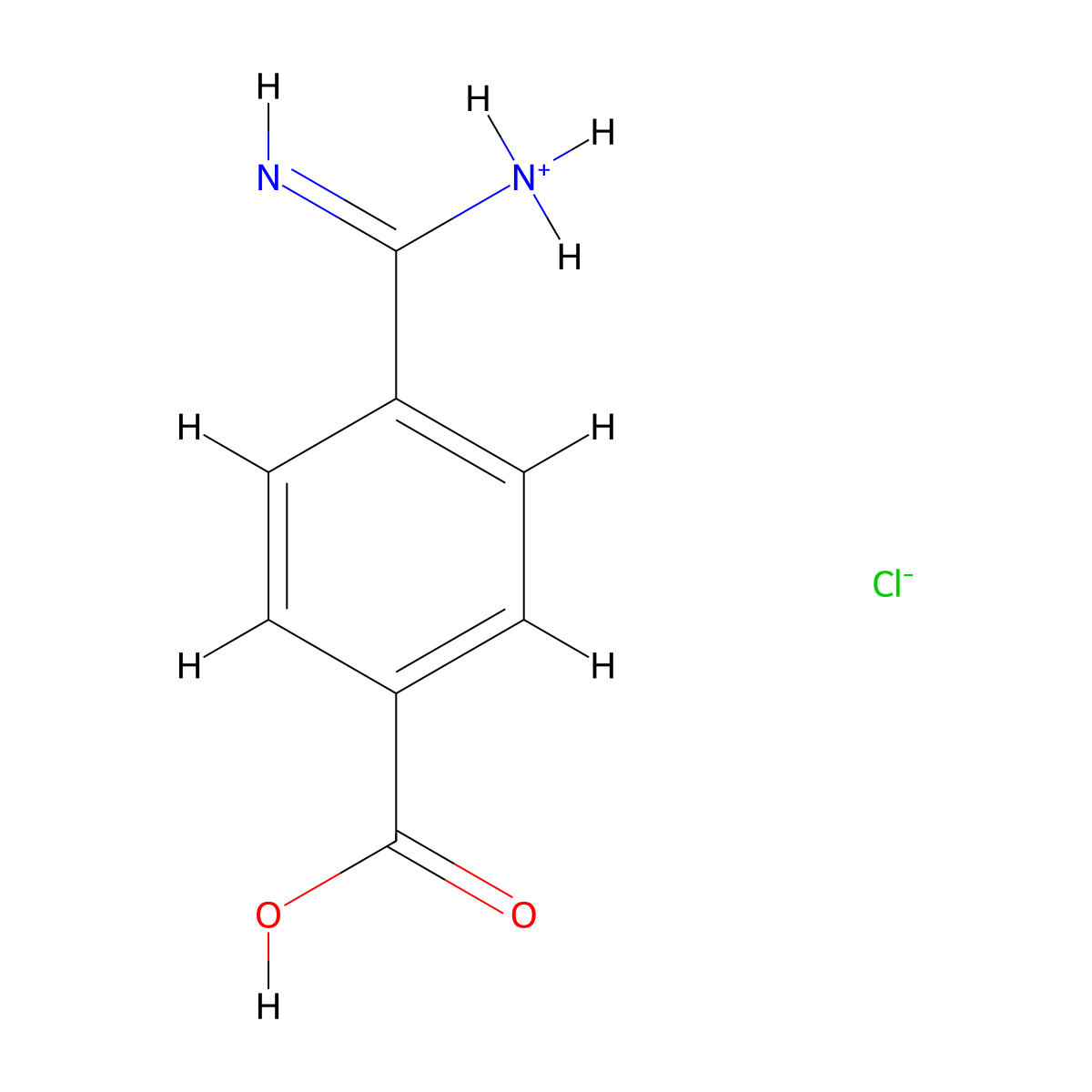 (4-carboxybenzenecarboximidoyl)azanium chloride molecular structure, CAS 42823-72-3