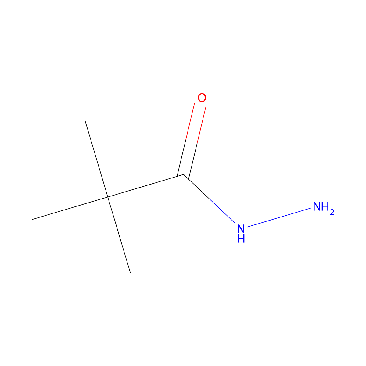 2,2-Dimethylpropanehydrazide molecular structure, CAS 42826-42-6