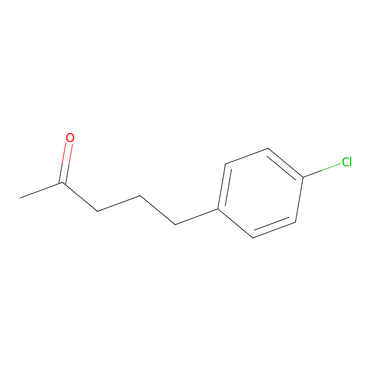 5-(4-Chlorophenyl)pentan-2-one molecular structure, CAS 42829-08-3