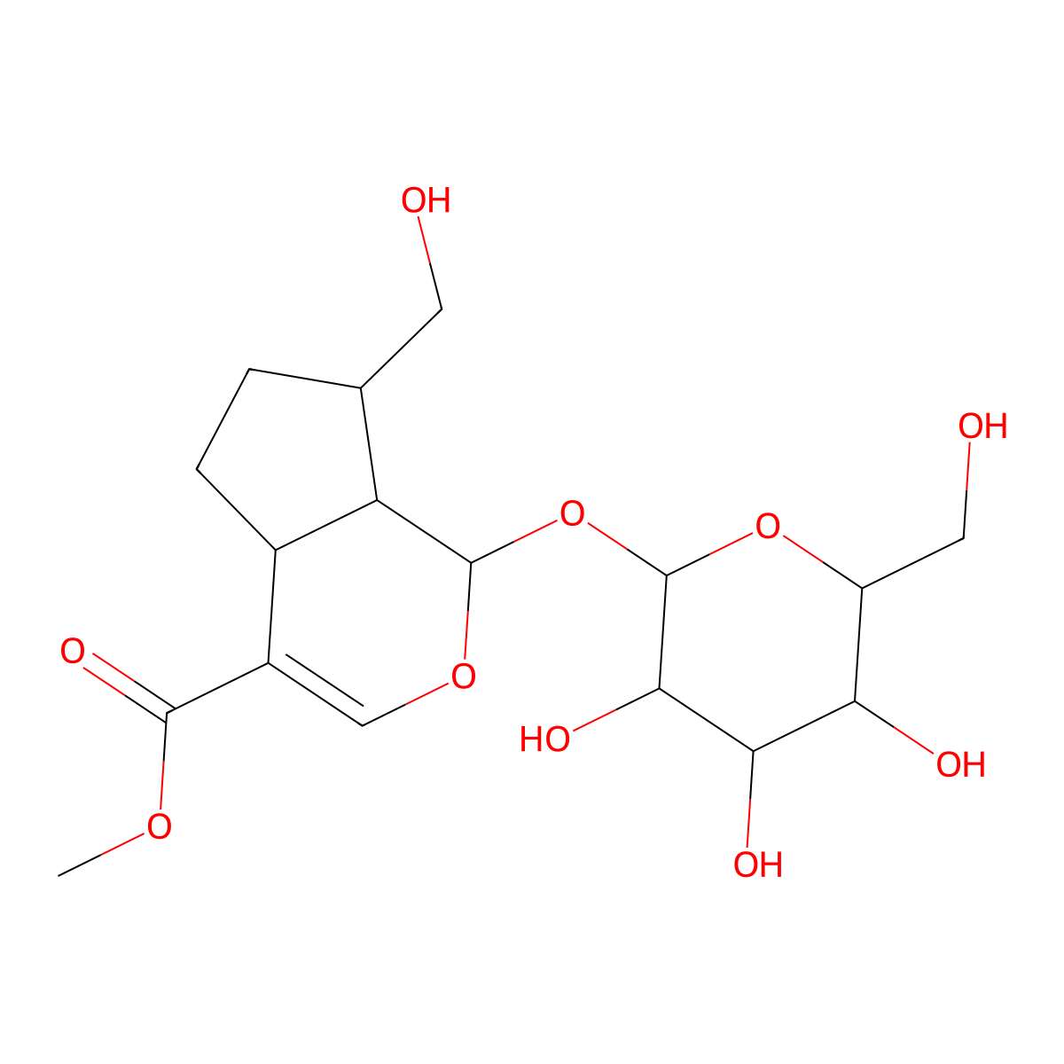Adoxoside molecular structure, CAS 42830-26-2