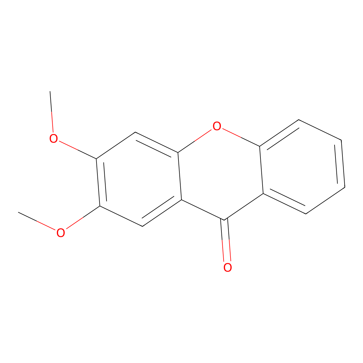 2,3-Dimethoxyxanthen-9-one molecular structure, CAS 42833-49-8